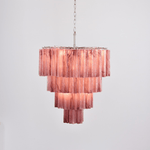 Serava Cascade Glass Chandelier – Modern Murano-Inspired Pendant Light for Dining Room and Foyer