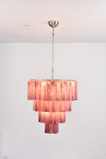 Serava Cascade Glass Chandelier – Modern Murano-Inspired Pendant Light for Dining Room and Foyer