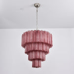Serava Cascade Glass Chandelier – Modern Murano-Inspired Pendant Light for Dining Room and Foyer