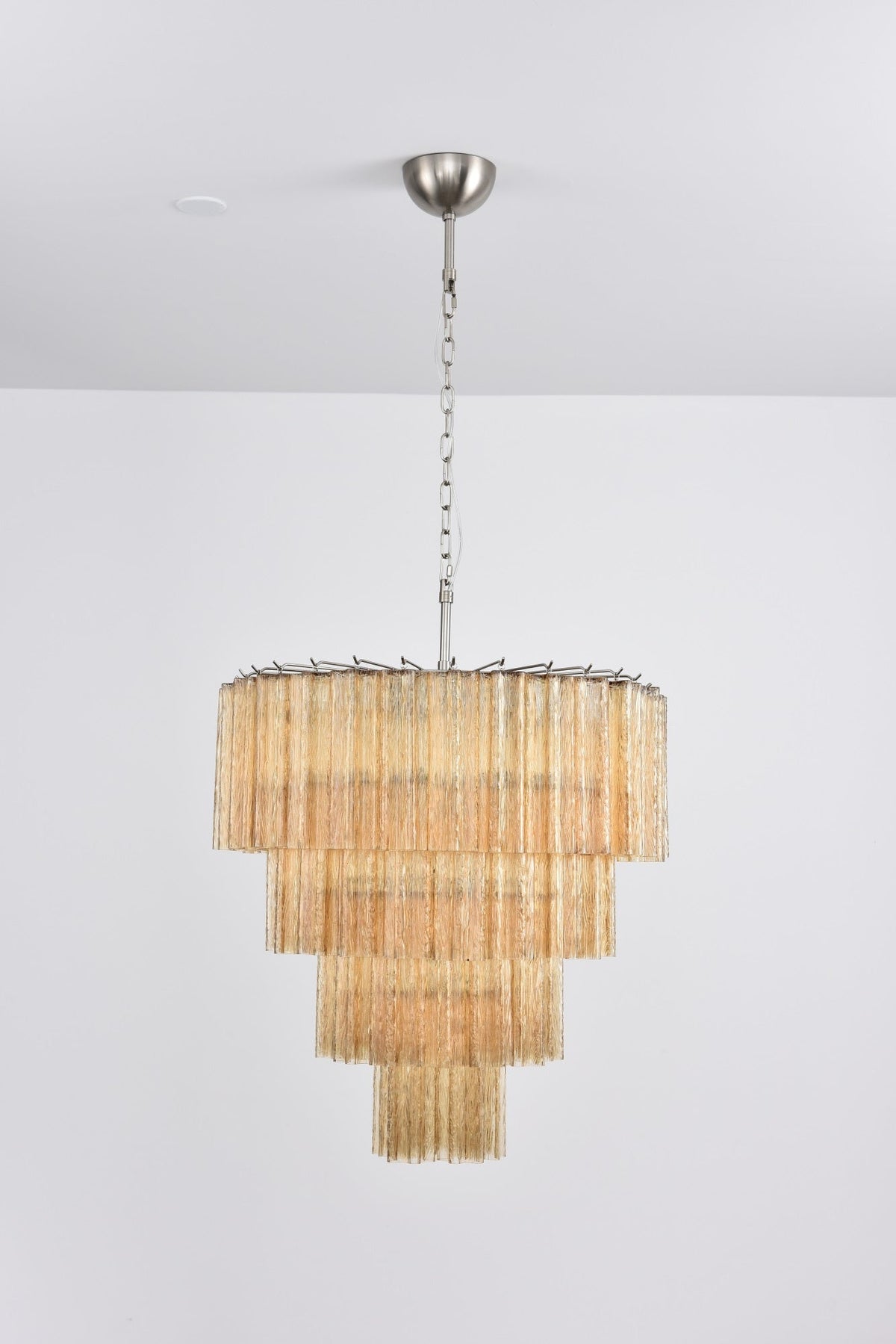 Serava Cascade Glass Chandelier – Modern Murano-Inspired Pendant Light for Dining Room and Foyer