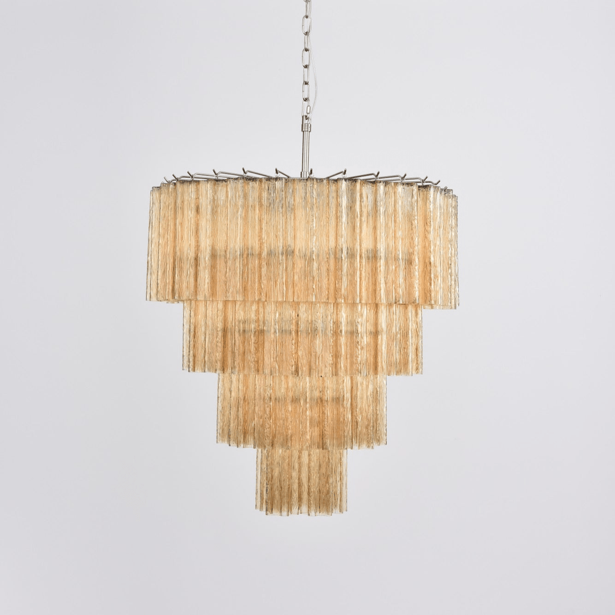 Serava Cascade Glass Chandelier – Modern Murano-Inspired Pendant Light for Dining Room and Foyer