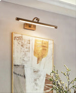 Serelune Pivot Vanity Wall Light – Antique Brass LED Sconce