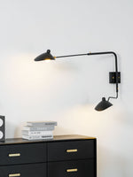 Sculptural Multi-Arm Spider Wall Sconce in Black or White