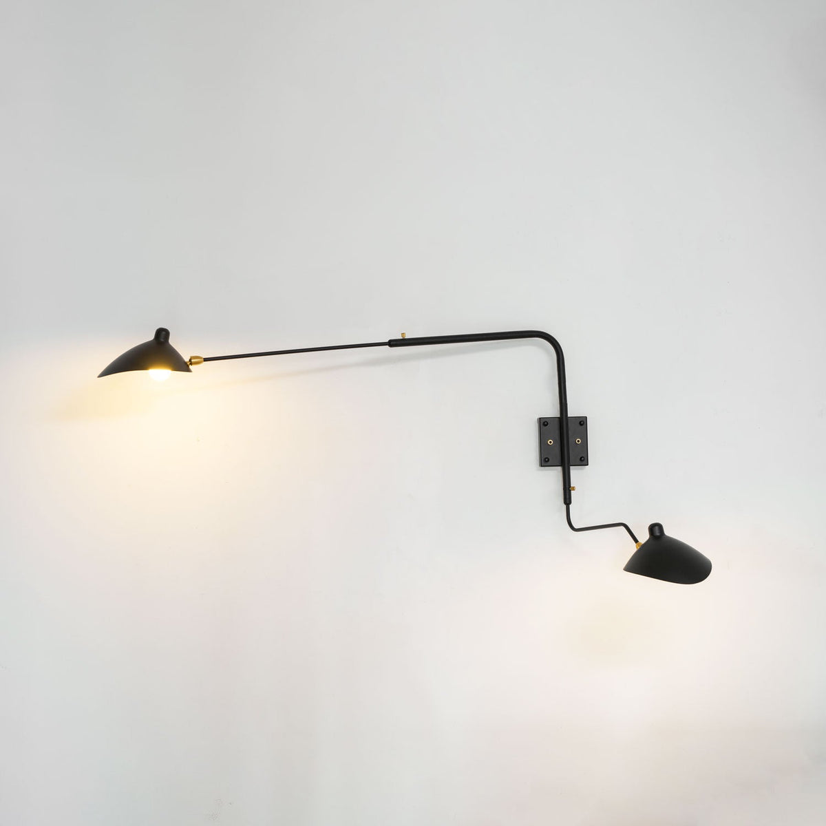 Sculptural Multi-Arm Spider Wall Sconce in Black or White