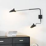 Sculptural Multi-Arm Spider Wall Sconce in Black or White