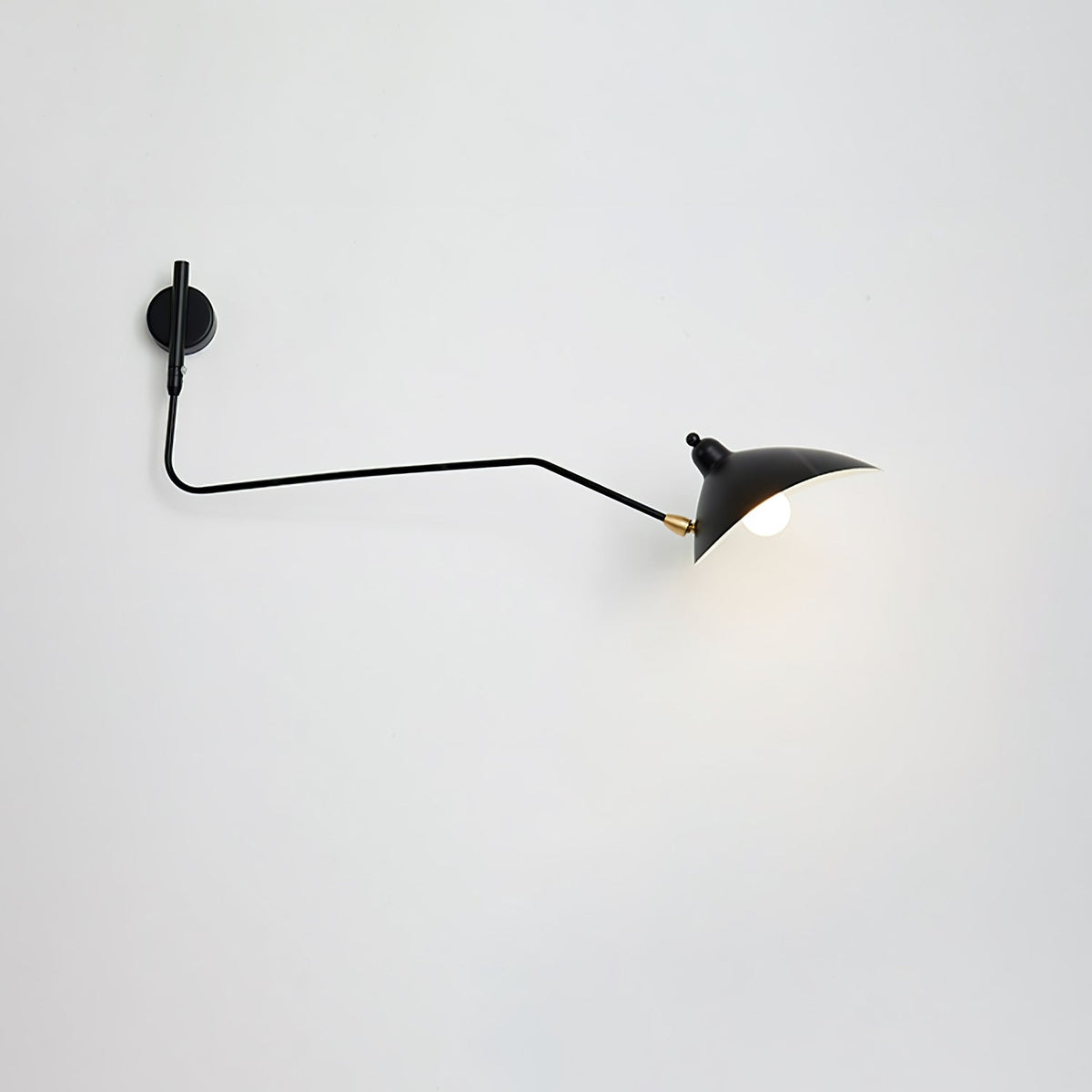 Sculptural Multi-Arm Spider Wall Sconce in Black or White