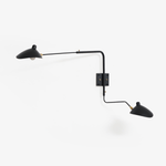 Sculptural Multi-Arm Spider Wall Sconce in Black or White