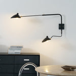 Sculptural Multi-Arm Spider Wall Sconce in Black or White