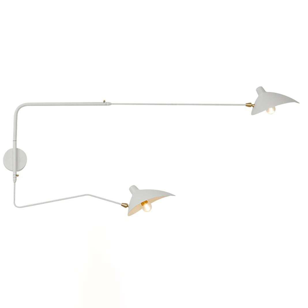 Sculptural Multi-Arm Spider Wall Sconce in Black or White