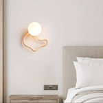 Serpentine Travertine Wall Sconce — Modern Organic Lighting for Hallways & Living Spaces