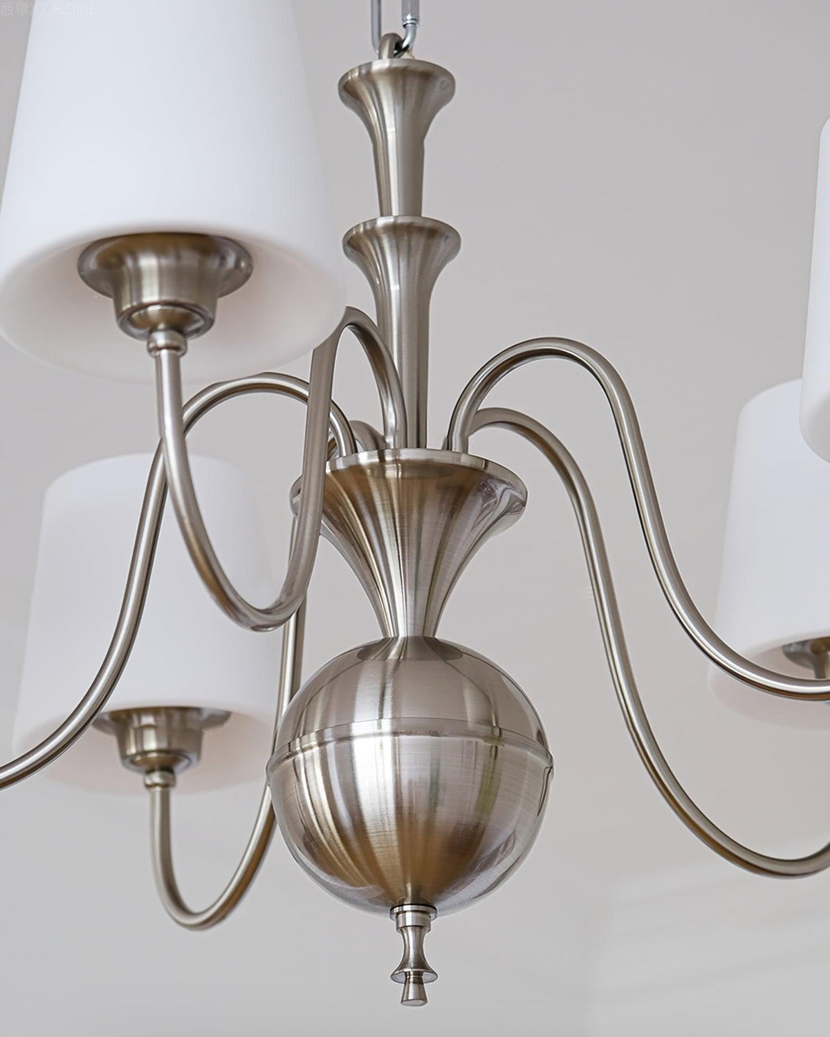 Shabby Chrome Glass Chandelier for Modern Dining Room and Living Room