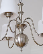 Shabby Chrome Glass Chandelier for Modern Dining Room and Living Room