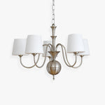 Shabby Chrome Glass Chandelier for Modern Dining Room and Living Room