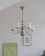 Shabby Chrome Glass Chandelier for Modern Dining Room and Living Room