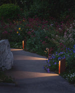 Shadow Peak Outdoor Bollard Light — Sculptural LED Path Light in Stainless Steel