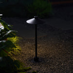 Shadowcap LED Path Light – Minimalist Outdoor Garden Lamp in Black