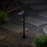 Shadowcap LED Path Light – Minimalist Outdoor Garden Lamp in Black