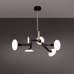 Sheba Classical Four-Arm LED Chandelier in Matte Black Iron