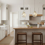 Shell Mini Pendant Light – Hand-Blown Glass & Brass