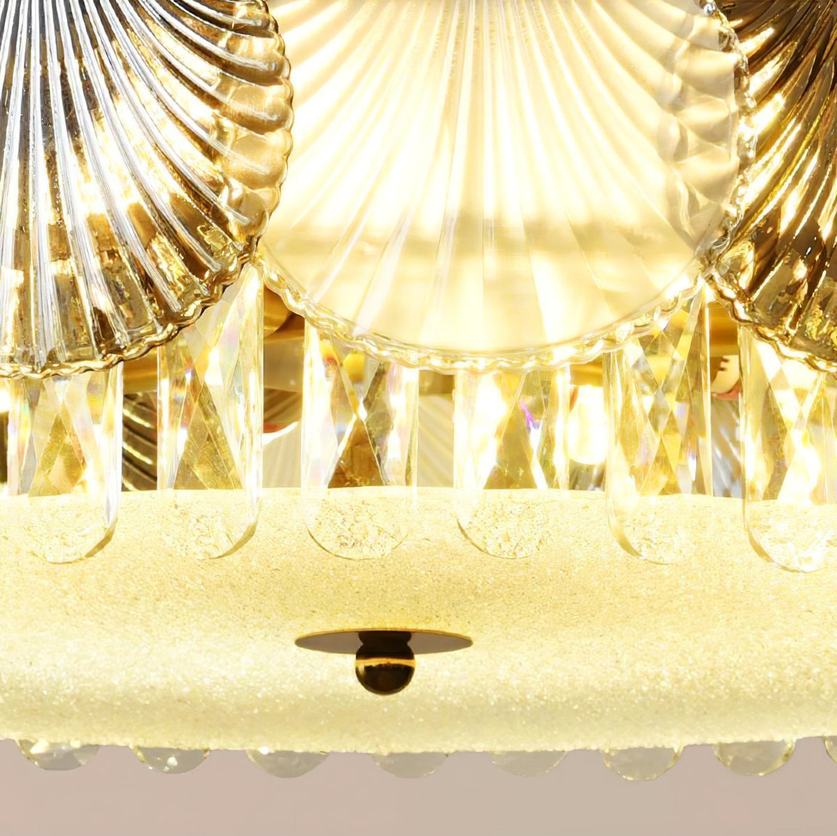 Shell Crystal Ceiling Lamp