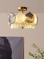 Shell Crystal Ceiling Lamp