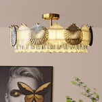 Shell Crystal Ceiling Lamp