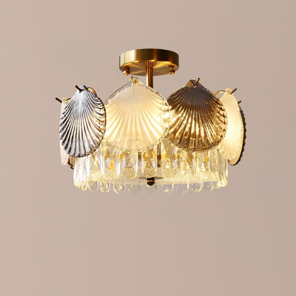 Shell Crystal Ceiling Lamp
