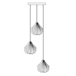 Shell Mini Pendant Swag Light — Plug-In Brass & Hand-Blown Glass Pendant