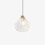 Shell Mini Pendant Light – Hand-Blown Glass & Brass
