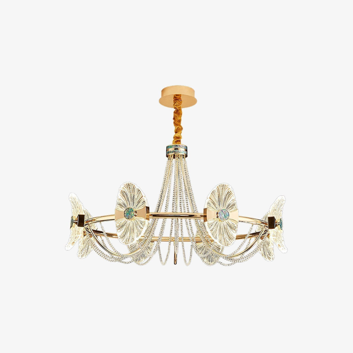 Shell Round Chandelier