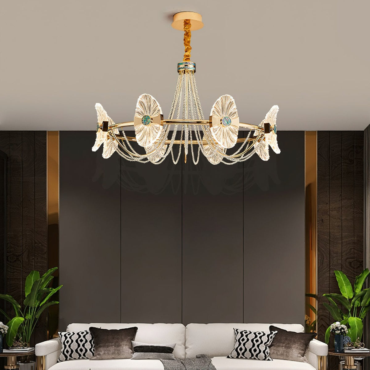 Shell Round Chandelier