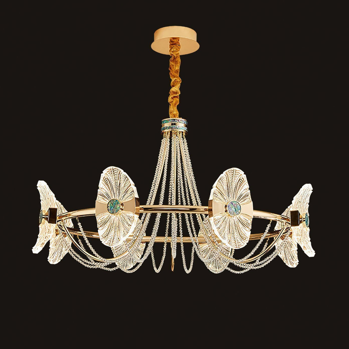 Shell Round Chandelier