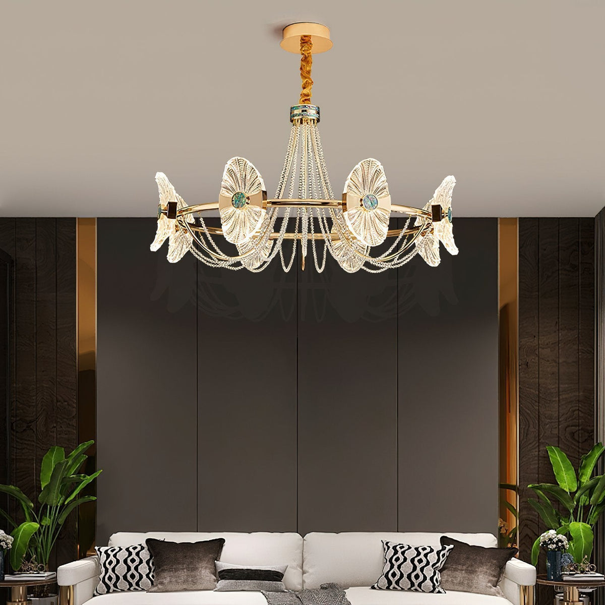 Shell Round Chandelier
