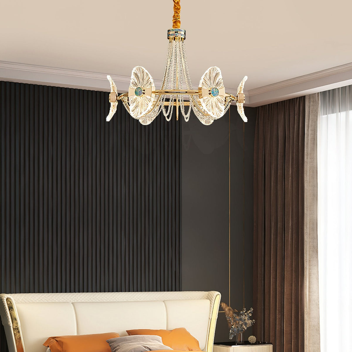 Shell Round Chandelier