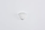 Shella Sculptural Wall Sconce in White Plaster for Modern Interiors