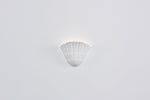 Shella Sculptural Wall Sconce in White Plaster for Modern Interiors