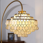 Lumière Shell Floor Lamp with Mother-of-Pearl Shade