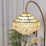 Lumière Shell Floor Lamp with Mother-of-Pearl Shade