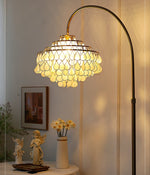 Lumière Shell Floor Lamp with Mother-of-Pearl Shade