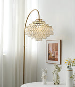 Lumière Shell Floor Lamp with Mother-of-Pearl Shade