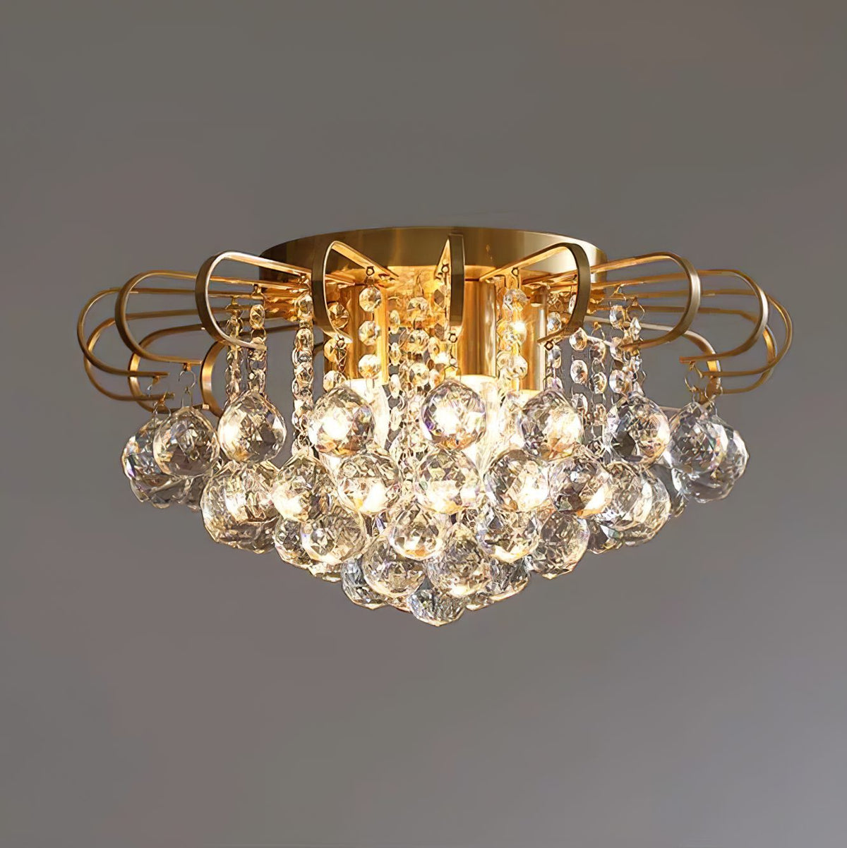 Shining Crystal Ball Ceiling Lamp