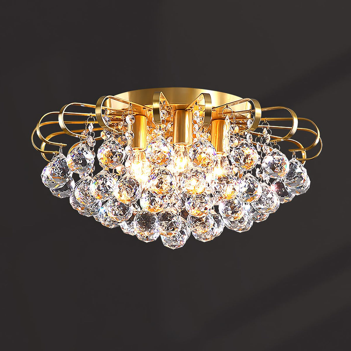 Shining Crystal Ball Ceiling Lamp