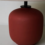 Sienna Clay Table Lamp – Terracotta Ceramic & Linen Shade