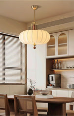 Silka Pendant Light – Modern Silk Cocoon Shade, Designer Ceiling Lamp