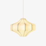 Silken Aura Silk Pendant Light – Handcrafted Modern Lantern for Dining & Living