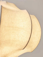 Silken Lotus Pendant Lamp — Genuine Silk Shade, Modern Lotus Form, 5 Sizes