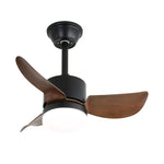Silven Curve Ceiling Fan Light with LED – Modern Walnut Fan for Living Spaces