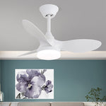 Silven Curve Ceiling Fan Light with LED – Modern Walnut Fan for Living Spaces