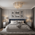 Cascading Chain Tassel Ceiling Light in Silver or Gold