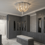 Cascading Chain Tassel Ceiling Light in Silver or Gold